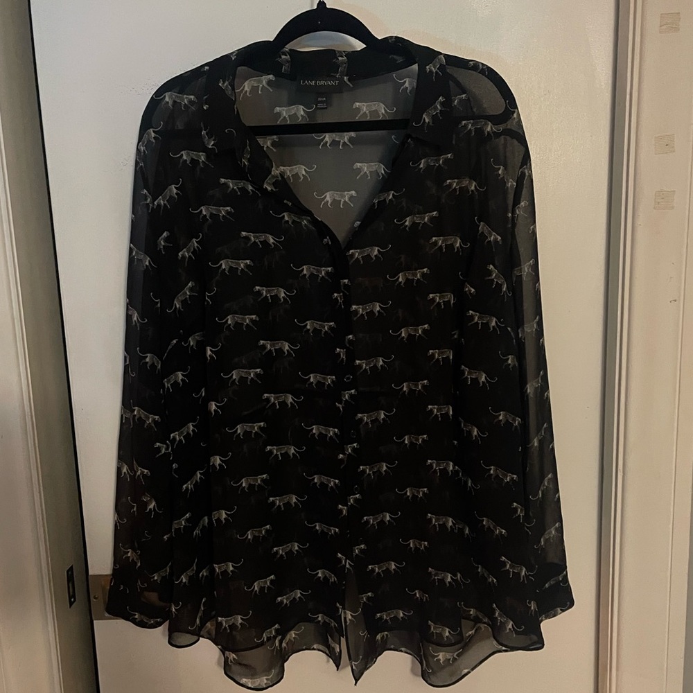 Sheer Fashion Button Up